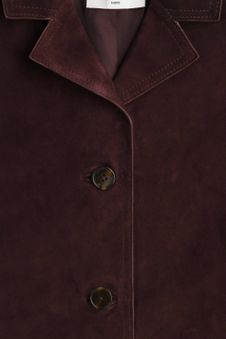 H&M Замшевая куртка, бордовый