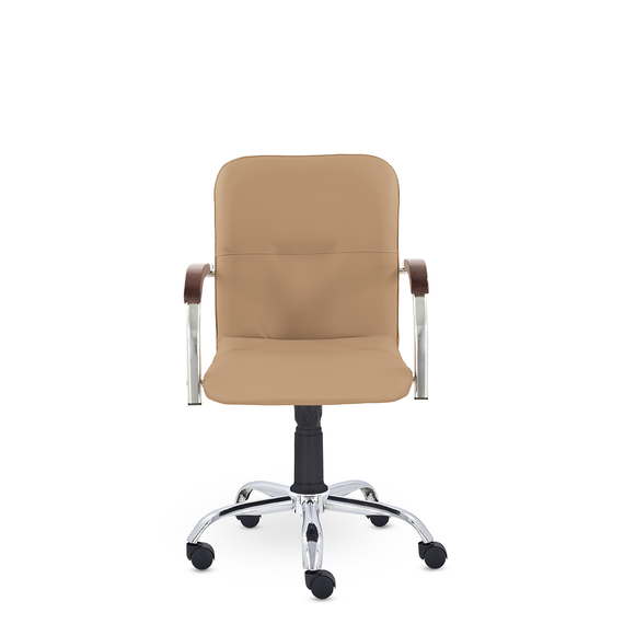 Кресло Самба GTP TG СН D8 (темный орех) S-0426 (светло-коричневый)