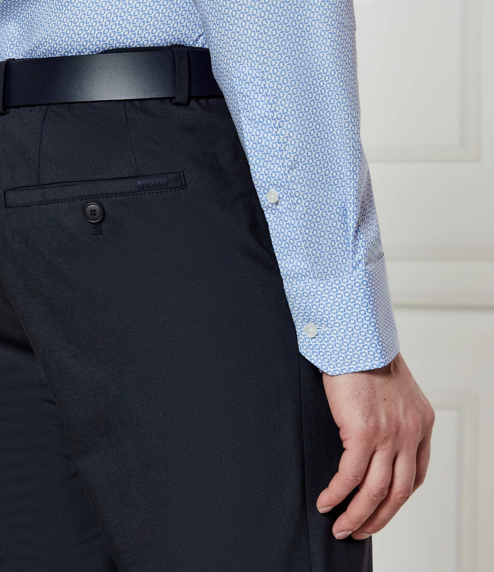 Рубашка H-JOE-kent-C1-214 BOSS BLACK - голубой(50533970)