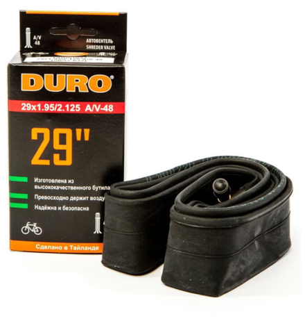 Камера 29"х1.75/2.125 бутил авто-нипель A/V-48мм DURO
