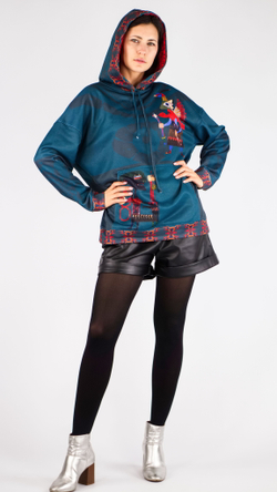 Зип худи "Рыцарь Связи" по мотивам живописи художника-сюрреалиста Виктора Браунера