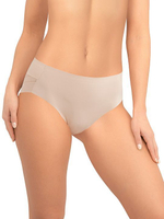 Высокие трусики-слипы с полупрозрачной задней частью в полоску (Размер: L) (Цвет: черный)