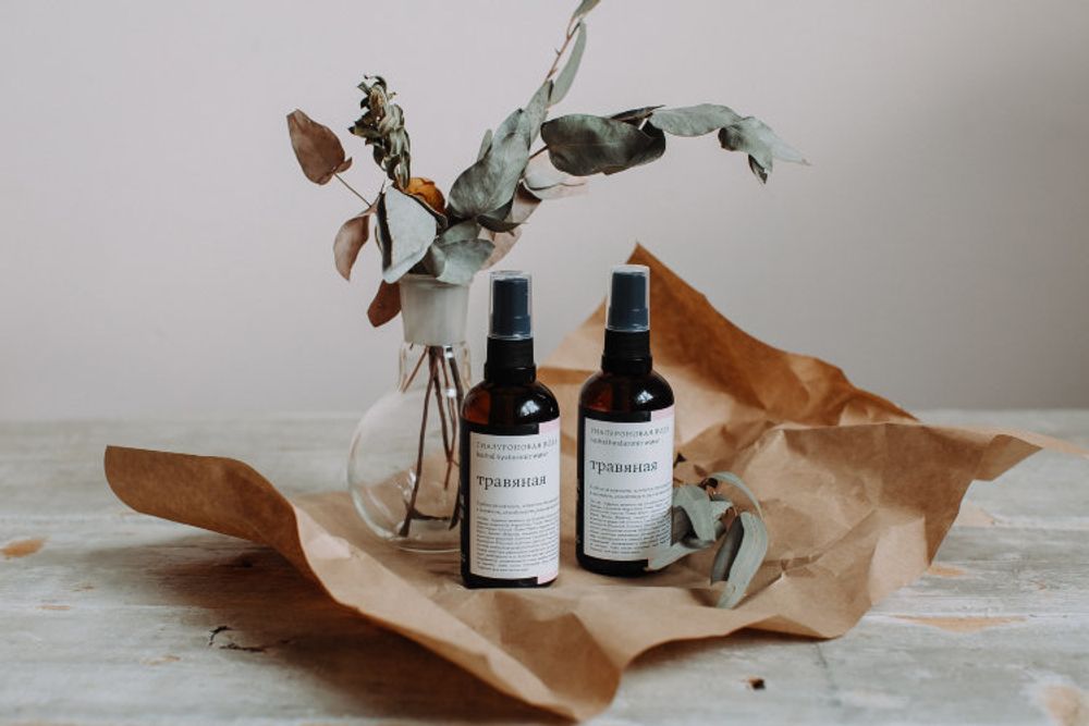 ГИАЛУРОНОВАЯ ВОДА "ТРАВЯНАЯ", 100 мл (Краснополянская косметика)