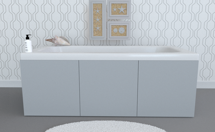 Экран под ванну откидной TR-6-233 аконит матовый soft touch