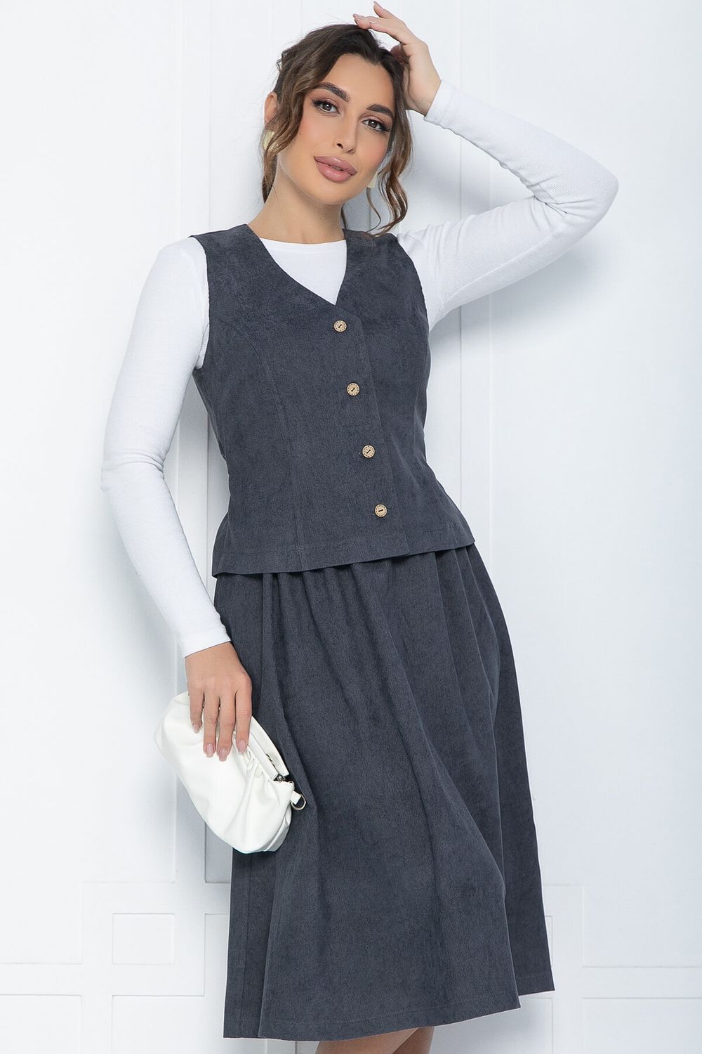 Костюм Жанет (серый) К12033 LT Collection