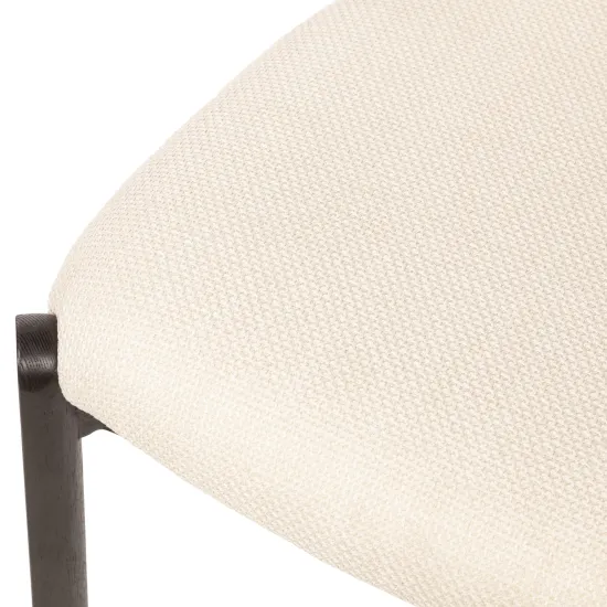 Стул Galloti массив рогожка цвет белый