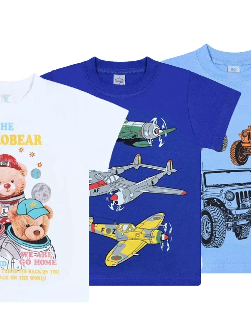 Футболка для садика и школы.мальчик.набор 3 шт