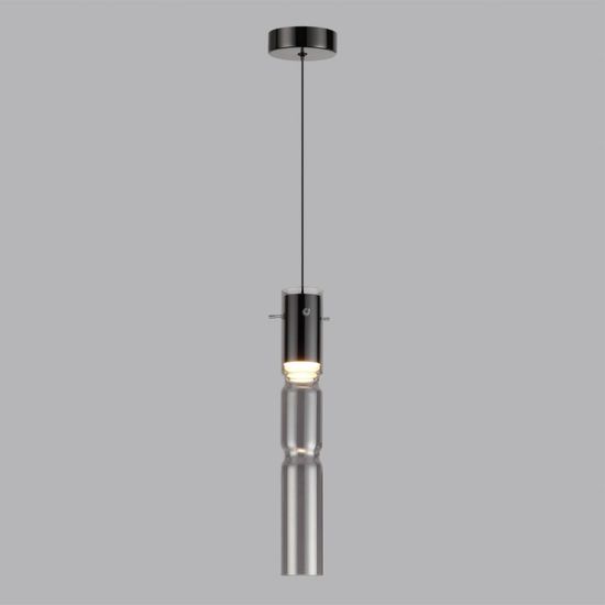 5059/5L PENDANT ODL24 459 черный/дымчатый/металл/стекло Подвес LED 5W 3000K SCROW