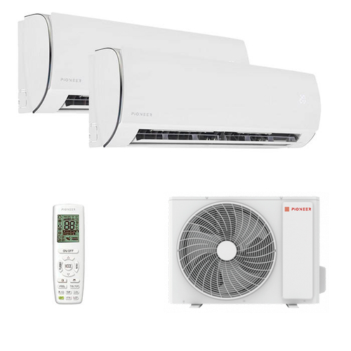 Мультисплит система на 2 комнаты Pioneer KFRI25LW x 2 / 2MSHD18B