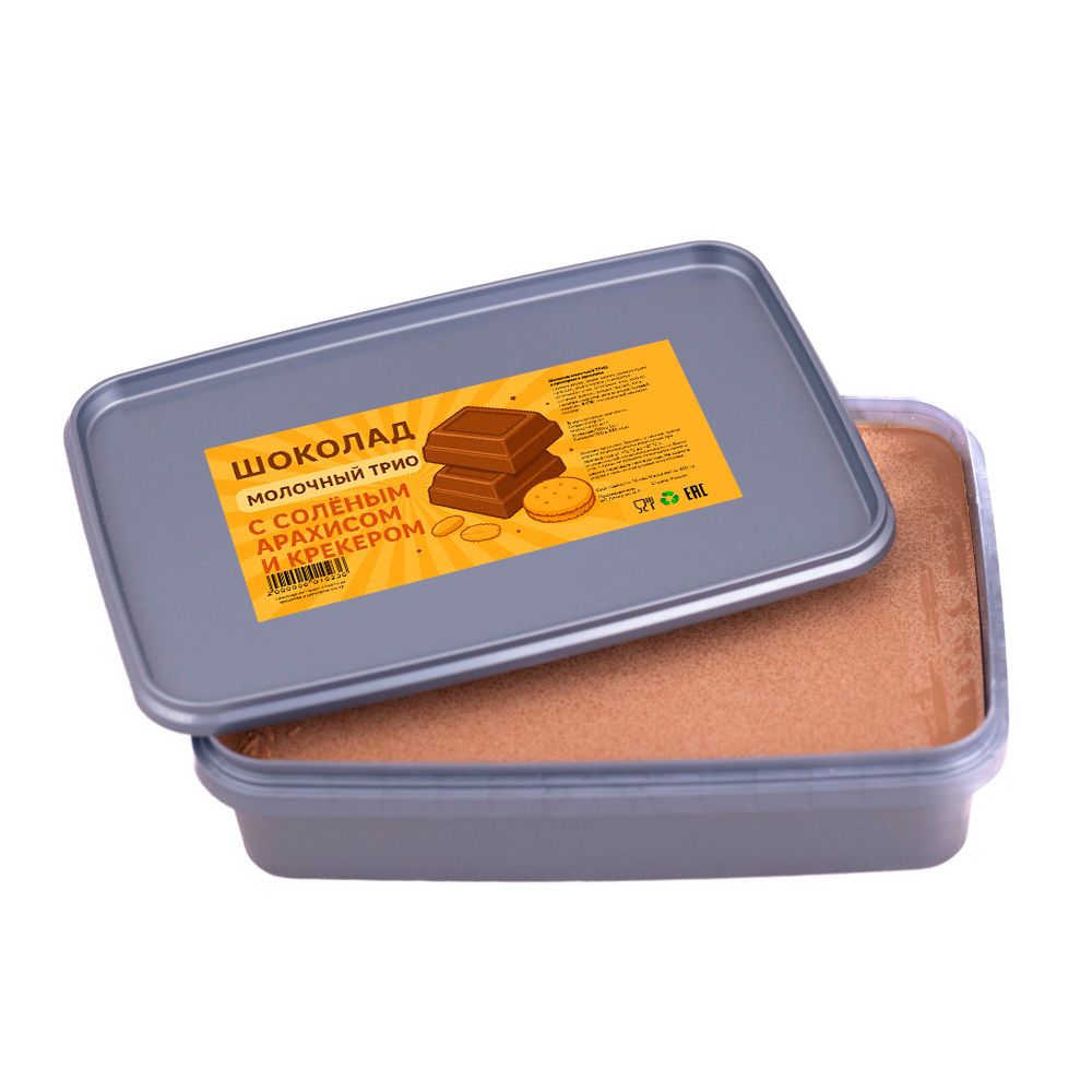 Шоколадное "трио" с соленым арахисом и крекером 800 гр Шоколадное "трио" с соленым арахисом и крекером 800 гр