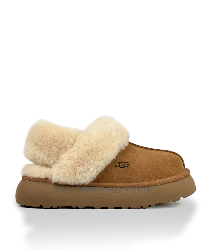 DISQUETTE SLIPPERS -chestnut