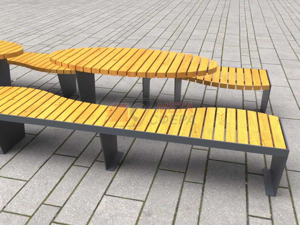 Стол уличный с лавками Riva Island