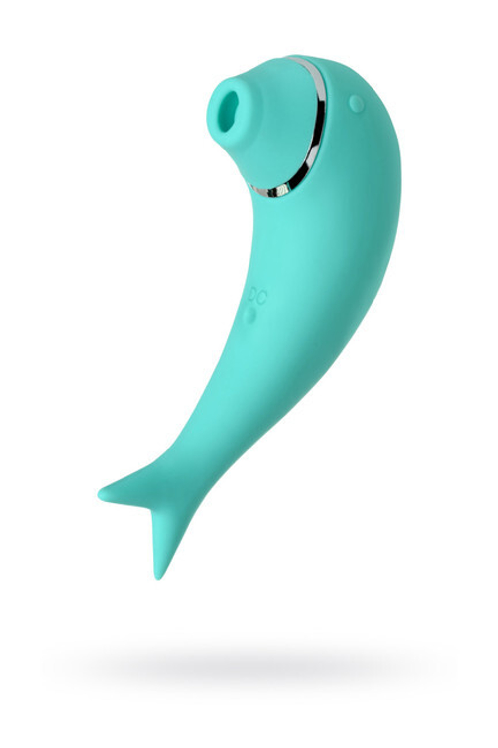 Вакуум-волновой клиторальный стимулятор и вибратор Dolphin (Цвет: бирюзовый)