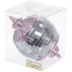 Елочная игрушка «Новогодняя дискотека» 8*8*13 см, розовый