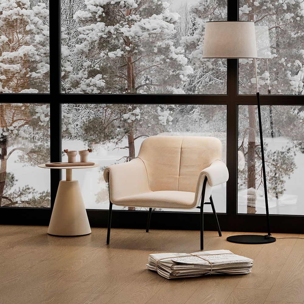 Столик кофейный Marius, Ø50 см, бежевый