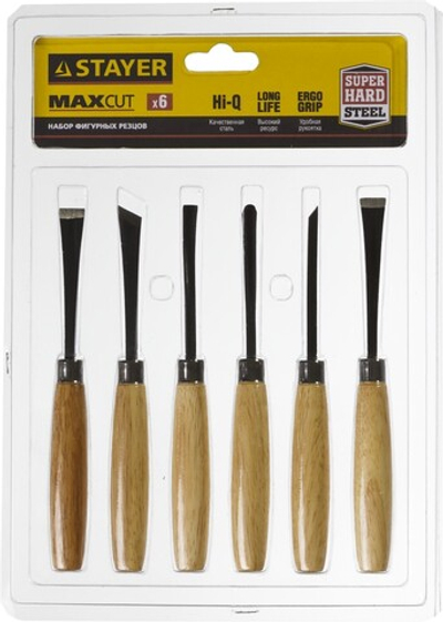 STAYER 6 предм, набор фигурных резцов (1832-H6)