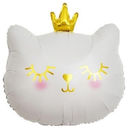 Фигура Falali Котёнок с короной белый #23102