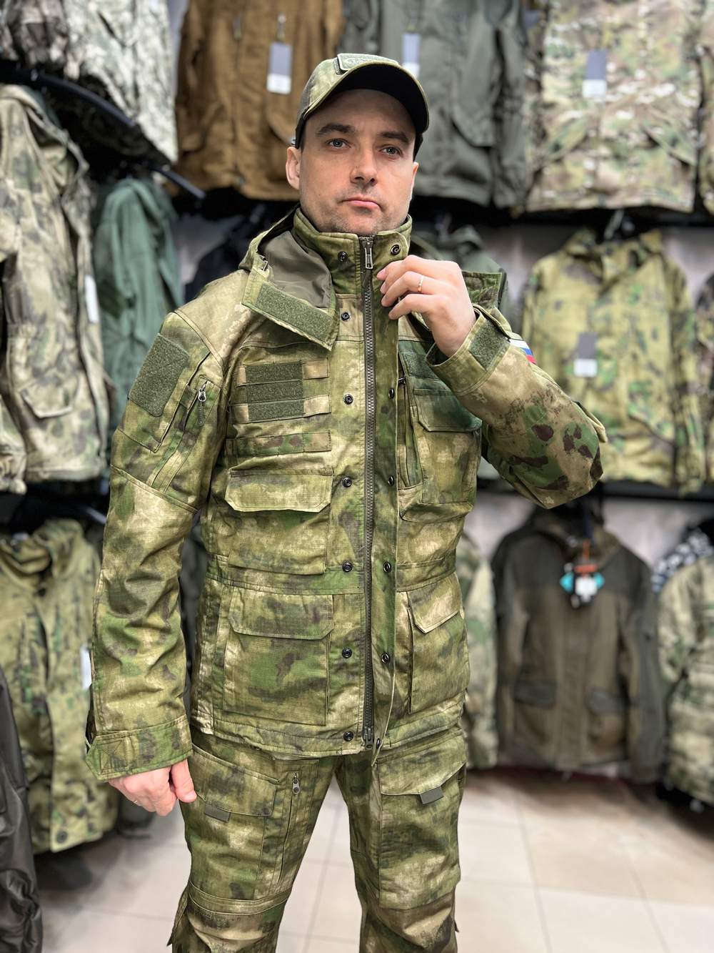 Костюм тактический Rescuer, камуфляж Лес, демисезонный