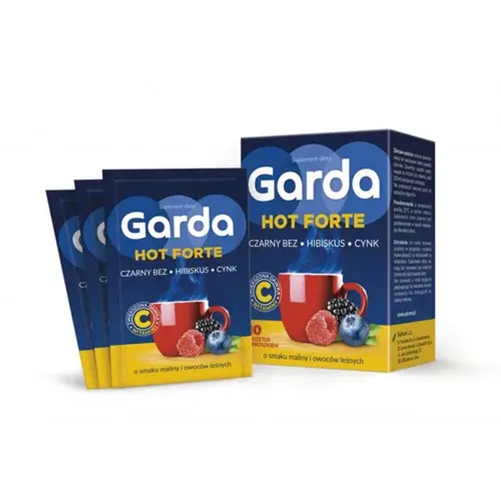 Garda HOT FORTE - 10 пакетиков со вкусом малины и лесных фруктов