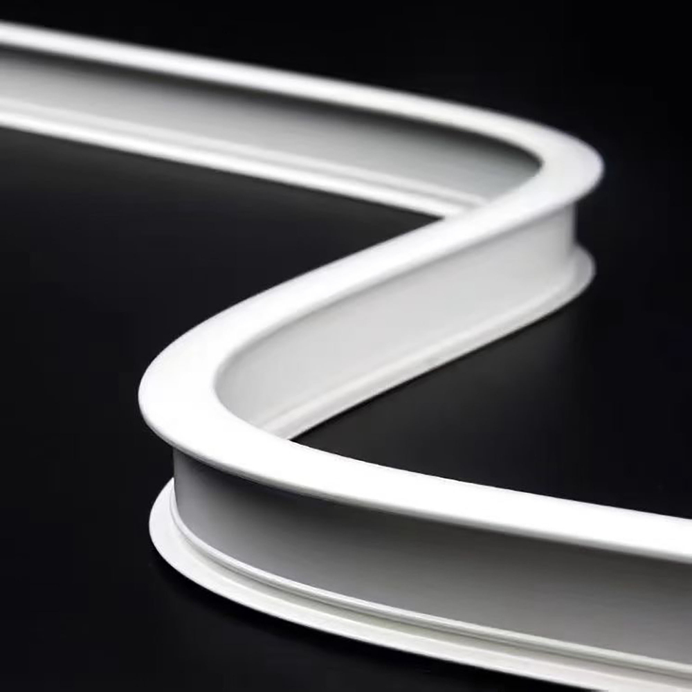 Тихий изогнутый карниз для штор с бегунками