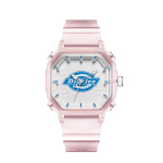 Dickies SS23 Dix Wrist Watch Quartz Movement Plastic Strap White Dial Women"s Watch