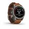 Garmin Fenix 7 Pro Sapphire Solar – титан, коричневый кожаный ремешок