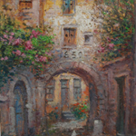 Винтажная картина «Городской Пейзаж»