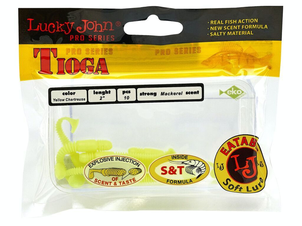 Виброхвосты съедобные LJ Pro Series TIOGA 2.0in (05.00)/S88 10шт.