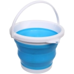 Ведро складное круглое 5л 25х20см синее