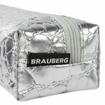 Пенал-косметичка BRAUBERG, "крокодиловая кожа", 20х6х4 см, "Ultra silver", 270851