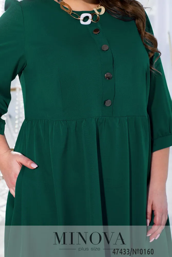 Платье 0160-зеленый Minova