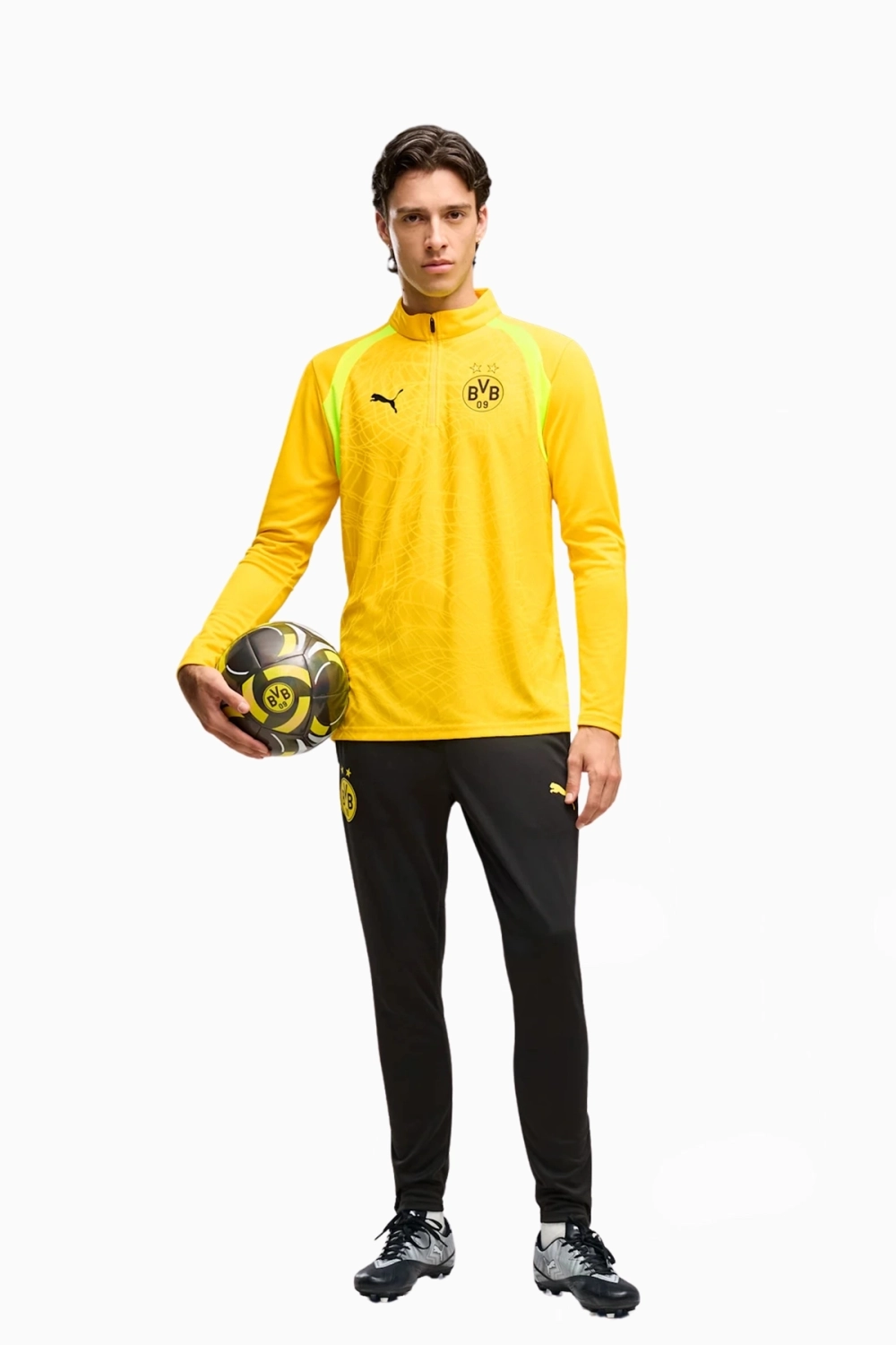 Кофта Puma Borussia Dortmund 26/27 Training 1/4 Zip - желтый