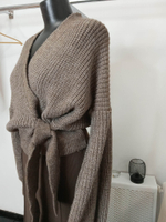 Кардиган крупной вязки + брюки ZARA ,цвет капучино.Размер - 50/52 русский.