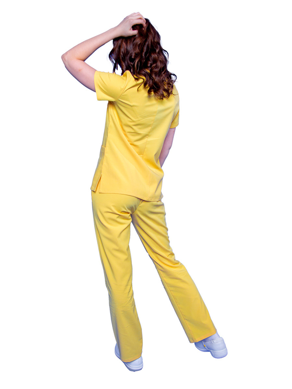 Брюки медицинские женские Pulse R122 с эластичным поясом, коралловый, 50