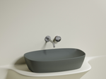 Умывальник чаша накладная овальная (цвет Антрацит Матовый) Element 610x385x140мм