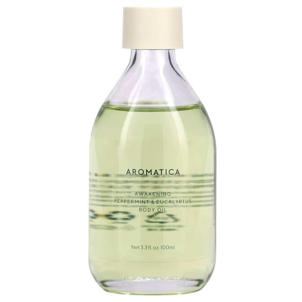 Aromatica, Awakening, масло для тела, перечная мята и эвкалипт, 100 мл (3,3 жидк. унц.)
