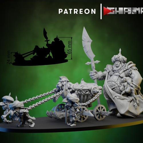 Grand Alliance Destruction Ogor Mawtribes Ogre Kingdoms Походная кухня огров с поваромминиатюра для dnd, днд, pathfinder, фентези, Настольная игра, НРИ, Варгейм, РПГ