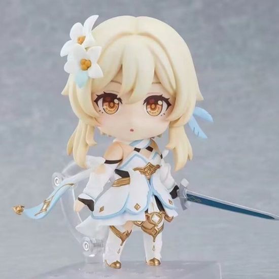 Фигурка нендороид Путешественник, Люмин, Геншин импакт, Genshin [mpact, 10 см