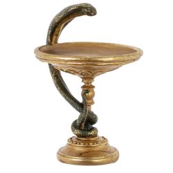 GAEM Фигурка декоративная "Змея с блюдом", D 20 см, L20 W21 H30 см