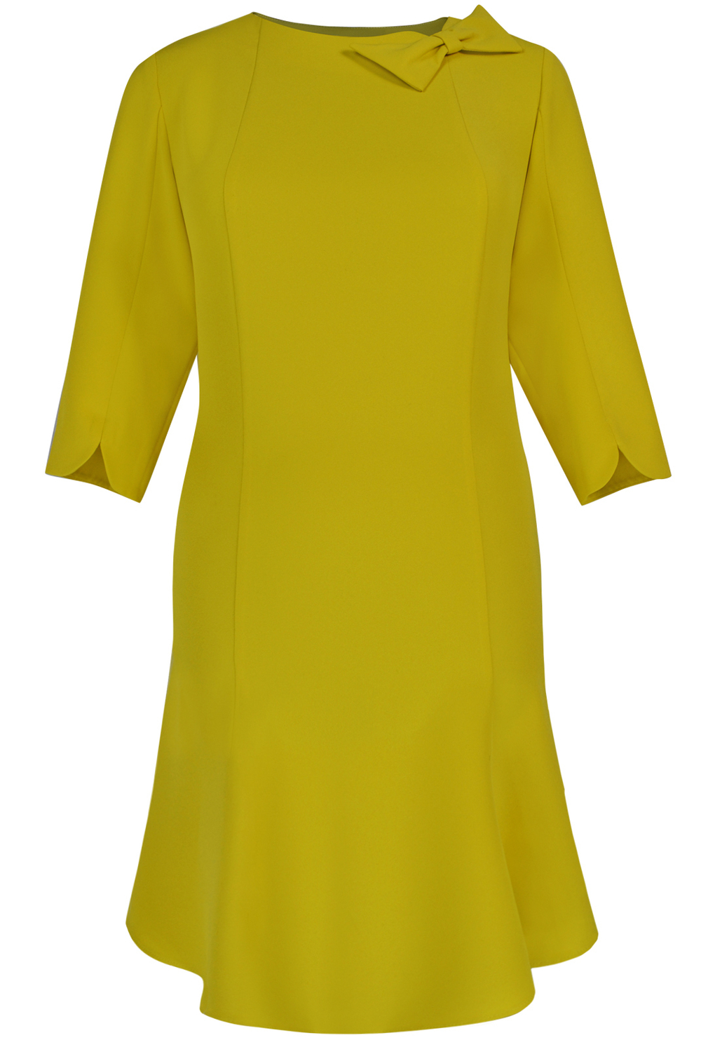 Платье женское 1464оп, желтый #184Жел051464оп