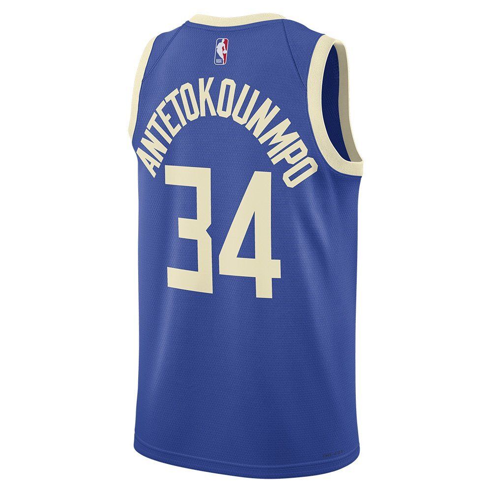 Баскетбольная джерси Nike NBA 2024/25 City Edition Swingman Milwaukee Bucks Giannis Antetokounmpo Jersey Blue