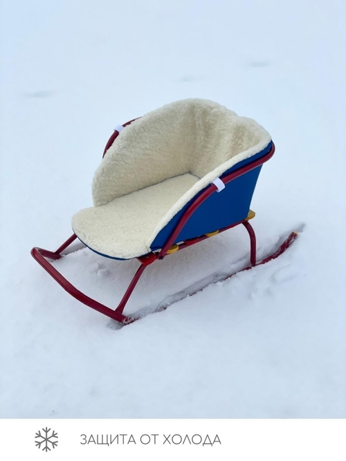 LEO / Матрасик в санки с мехом утепленный