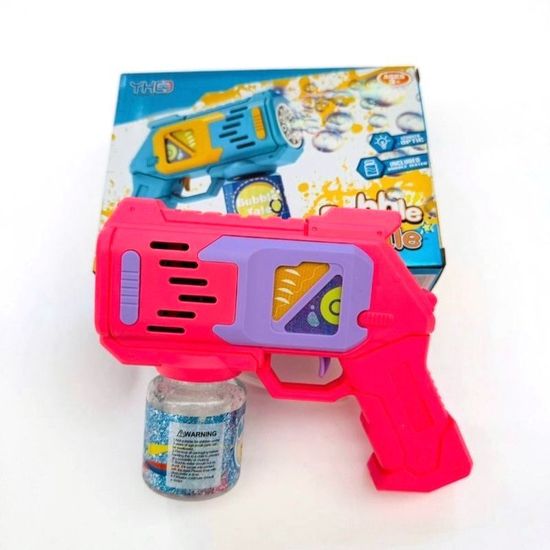 Пулемет-генератор для создания мыльных пузырей "YHO / Bubble Tale" 10 отверстий синий/розовый в ассорт.