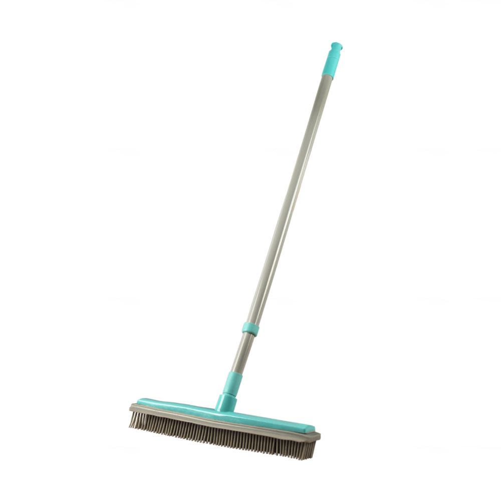 Швабра-щетка Leonord Rubber c телескопической ручкой и насадкой с ворсом из резины, 217277