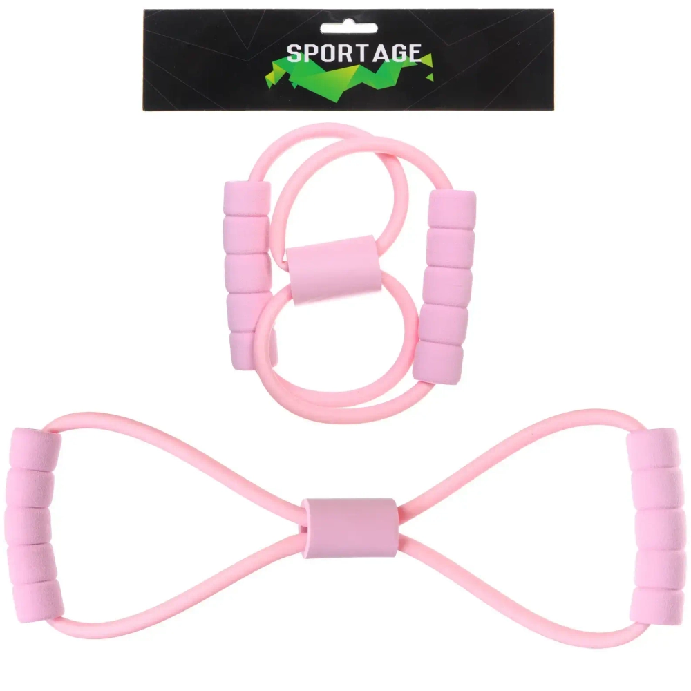 Эспандер трубчатый «Индиго» (нагрузка 4,5-6,8 кг), розовый