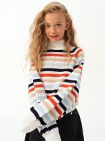 Джемпер для девочки AT1215 мультиколлор