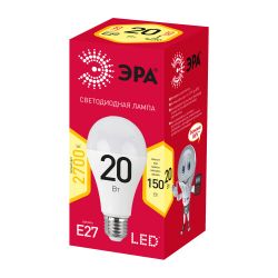 Лампочка светодиодная ЭРА RED LINE LED A65-20W-827-E27 R Е27 / E27 20 Вт груша теплый белый свет