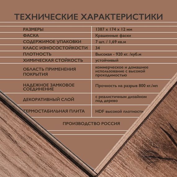 Ламинат I-Floors Heavy - Дуб Амбарный