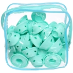 Бигуди силиконовые 40шт в косметичке «KUDRI», цвет розовый, два размера 2*5 и 1,5*3,9см