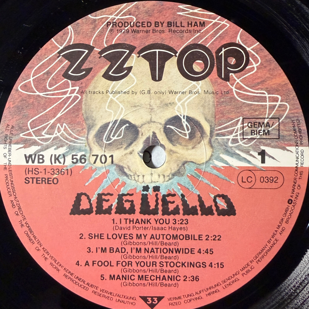 Виниловая пластинка ZZ Top - Deguello LP
